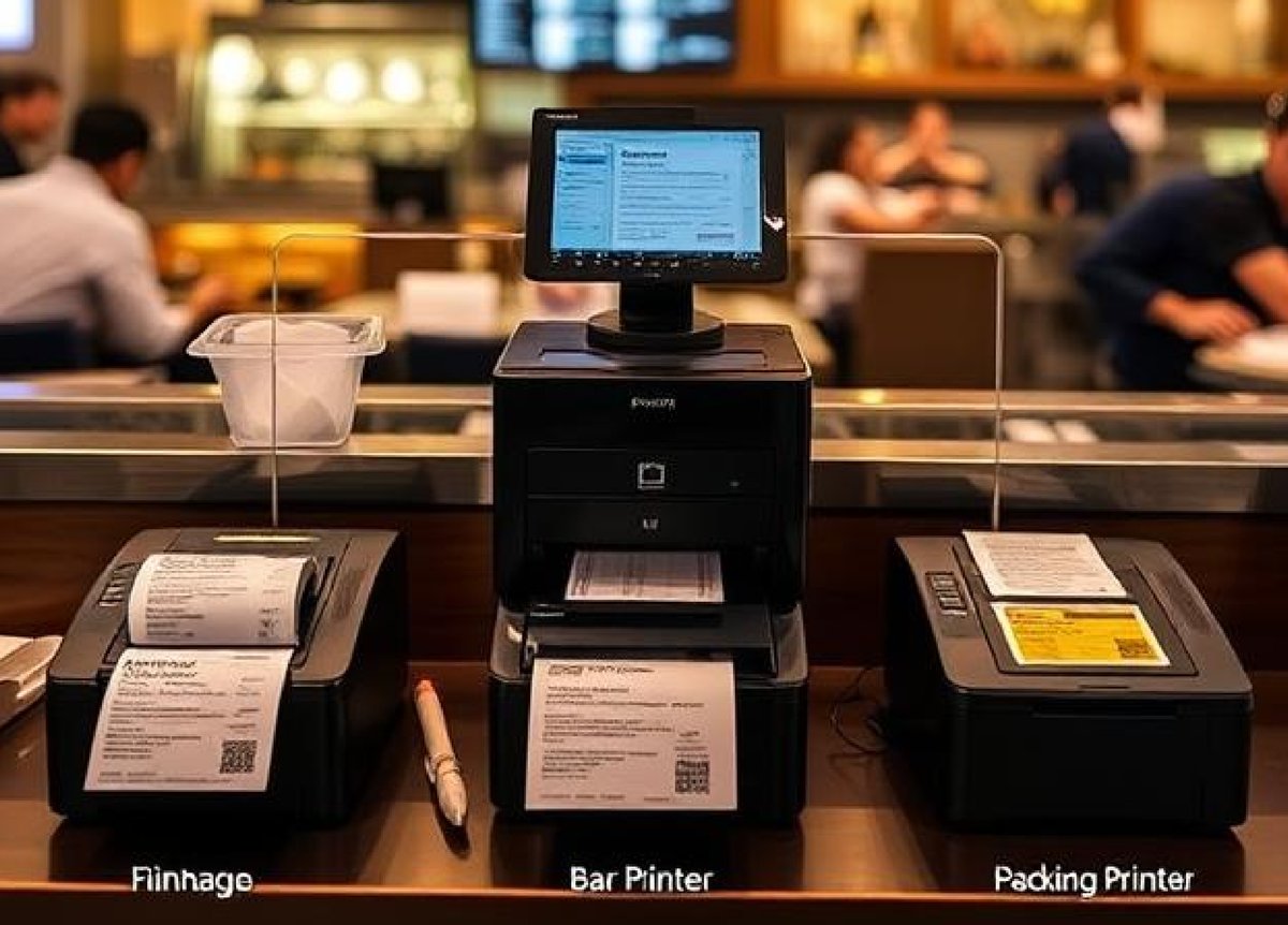 CaPOS POS terminals at restaurant counter