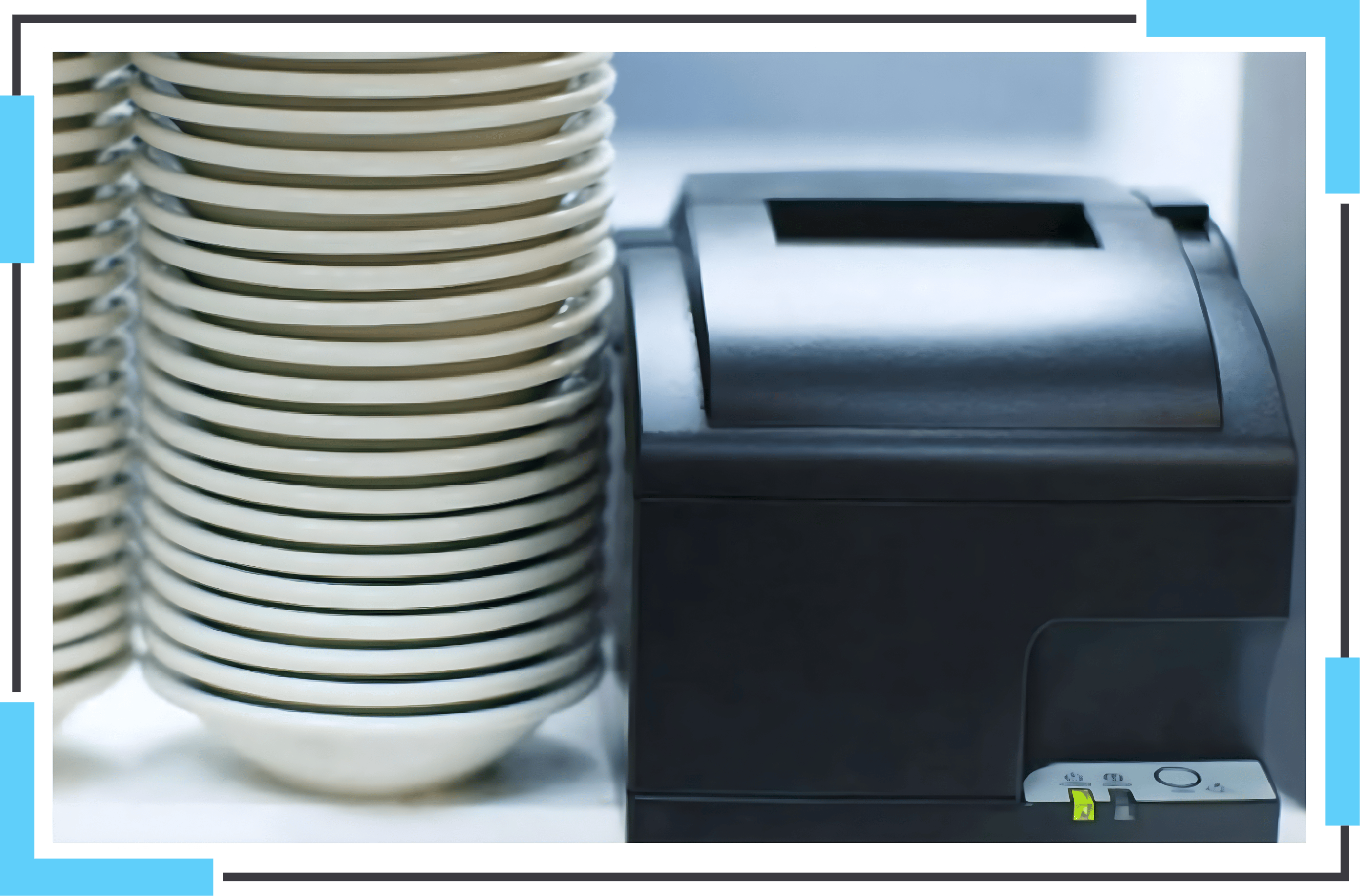 Kitchen printer with bowls
