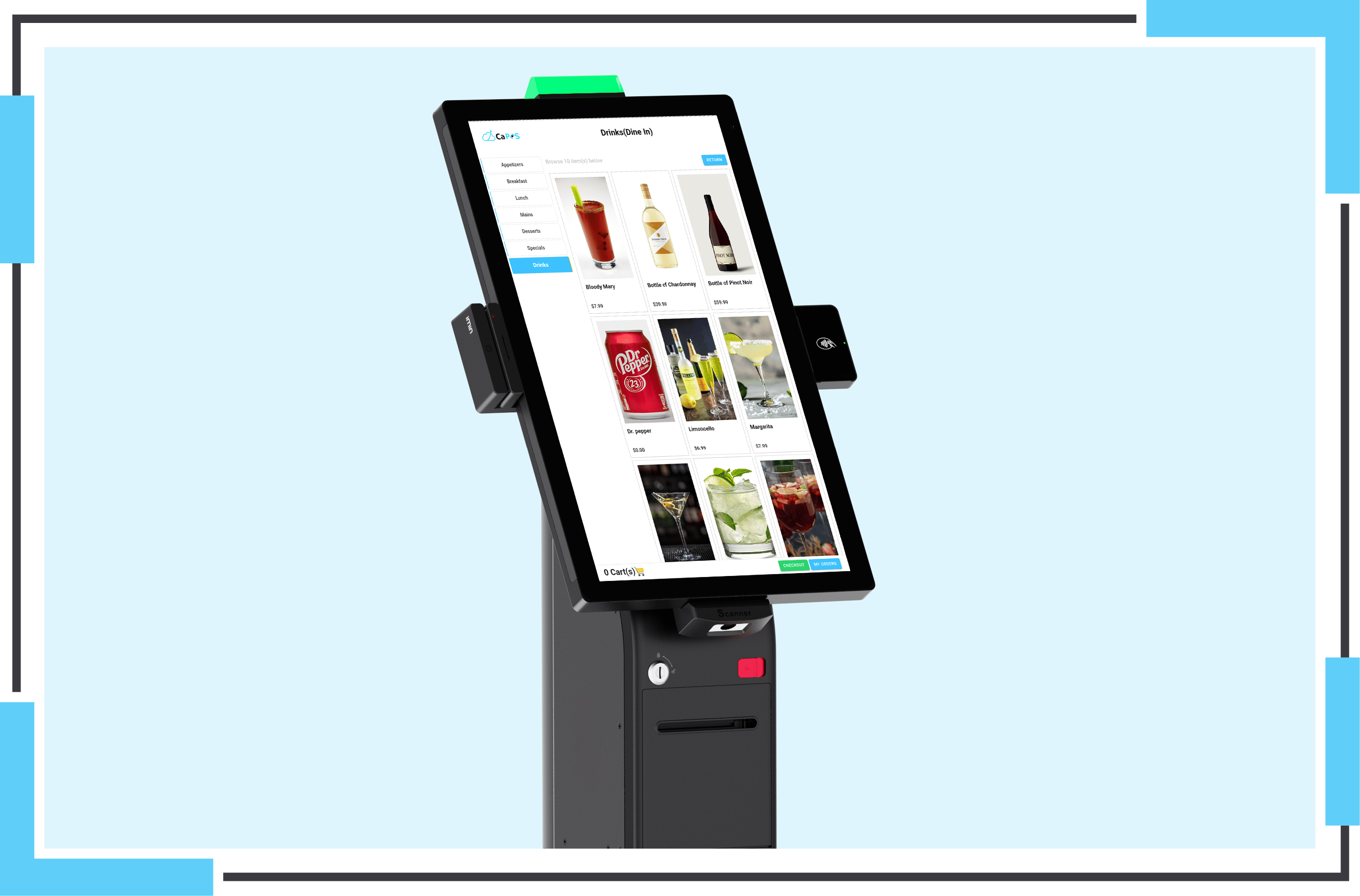 Streamline the dining experience with intuitive restaurant kiosks. (2)
