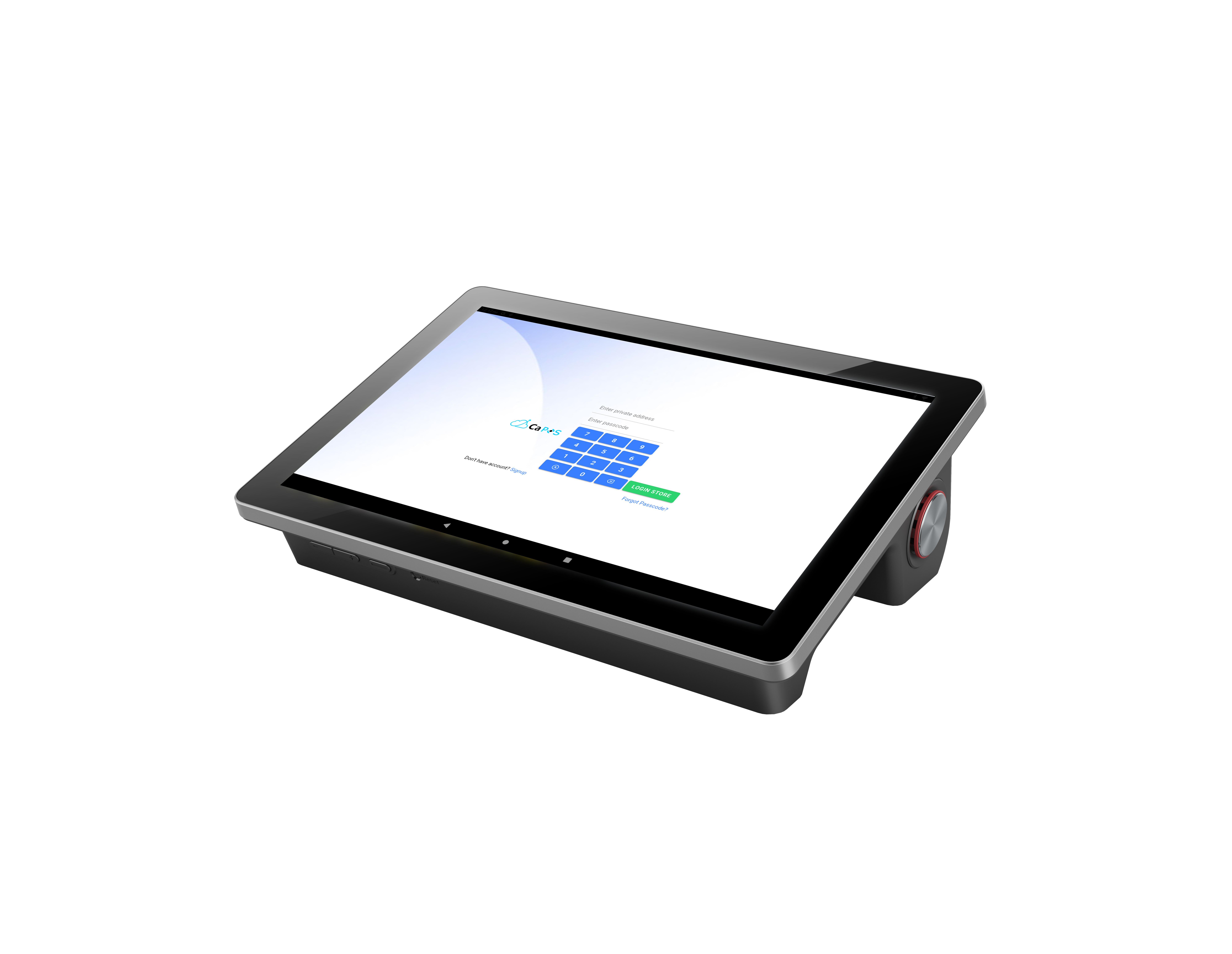 POS login screen - CaPOS