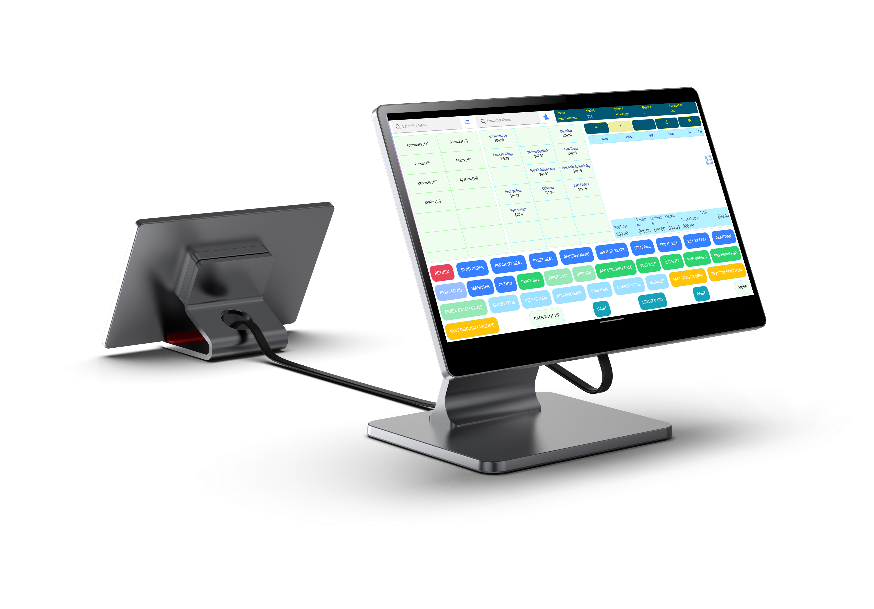 CaPOS self-ordering kiosk in restaurant