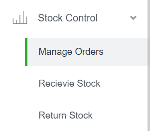 CaPOS Stock Control with Manage Orders, Receive Stock, Return Stock