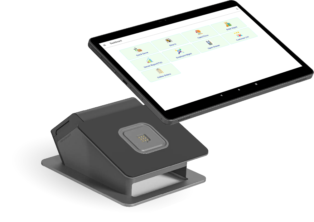 CaPOS handheld POS with receipt printing