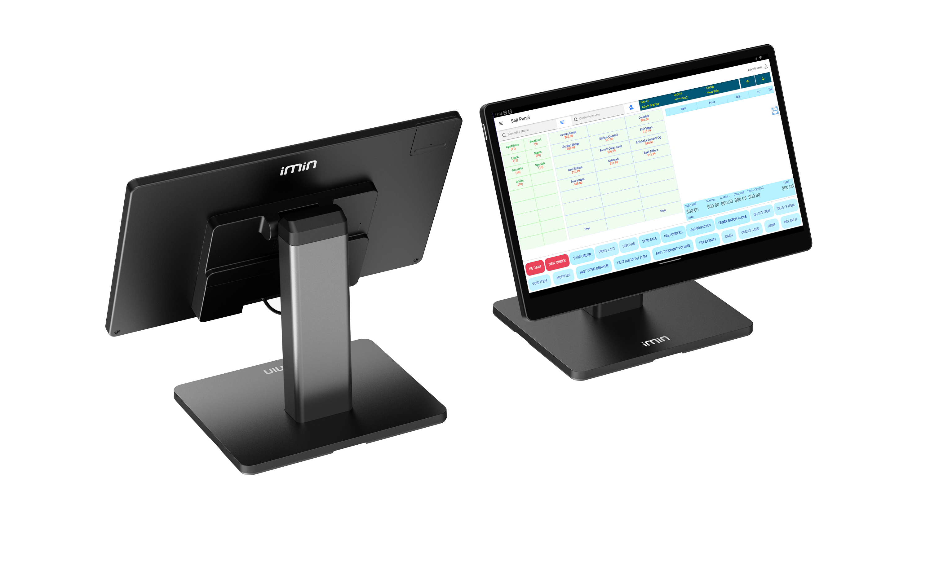 POS screen for pizza order management - CaPOS